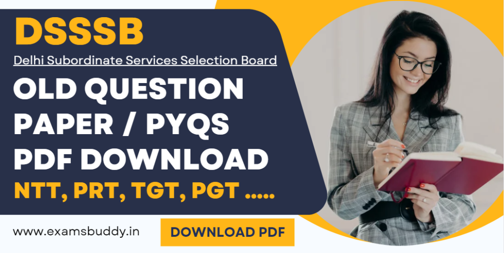 DSSSB Previous Year Question Papers With Answer Key PDF Download