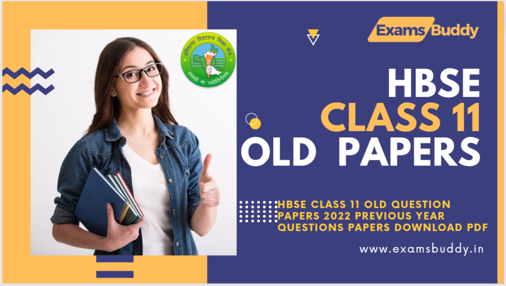 HBSE Class 11 Old Question Papers 2022 Previous Year Questions Papers Download PDF