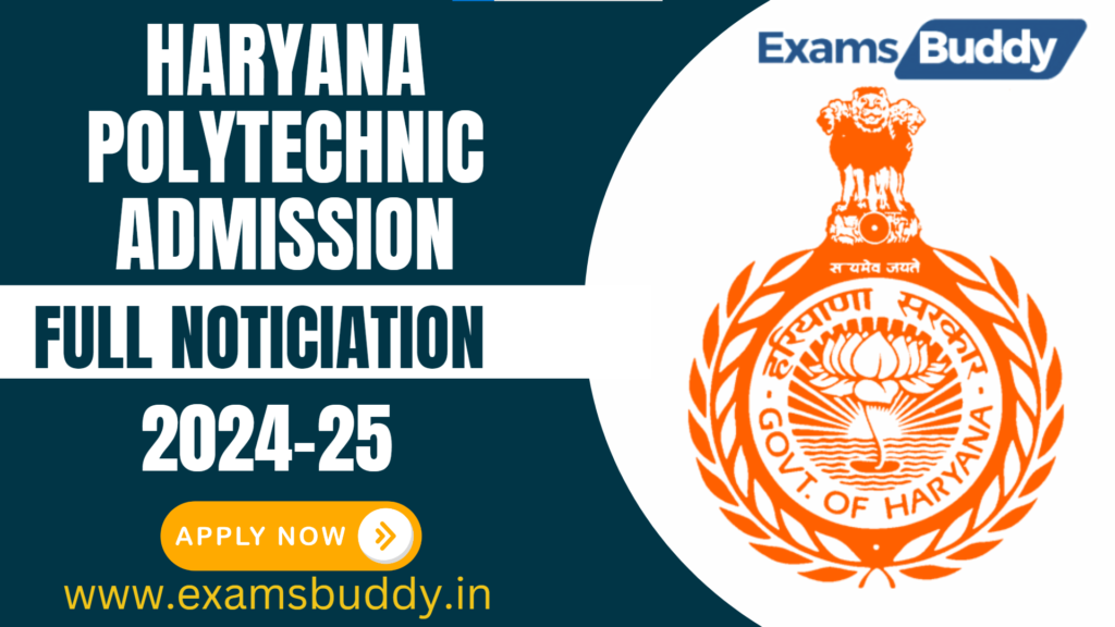 Haryana Polytechnic Admission 2024 Apply Online Form